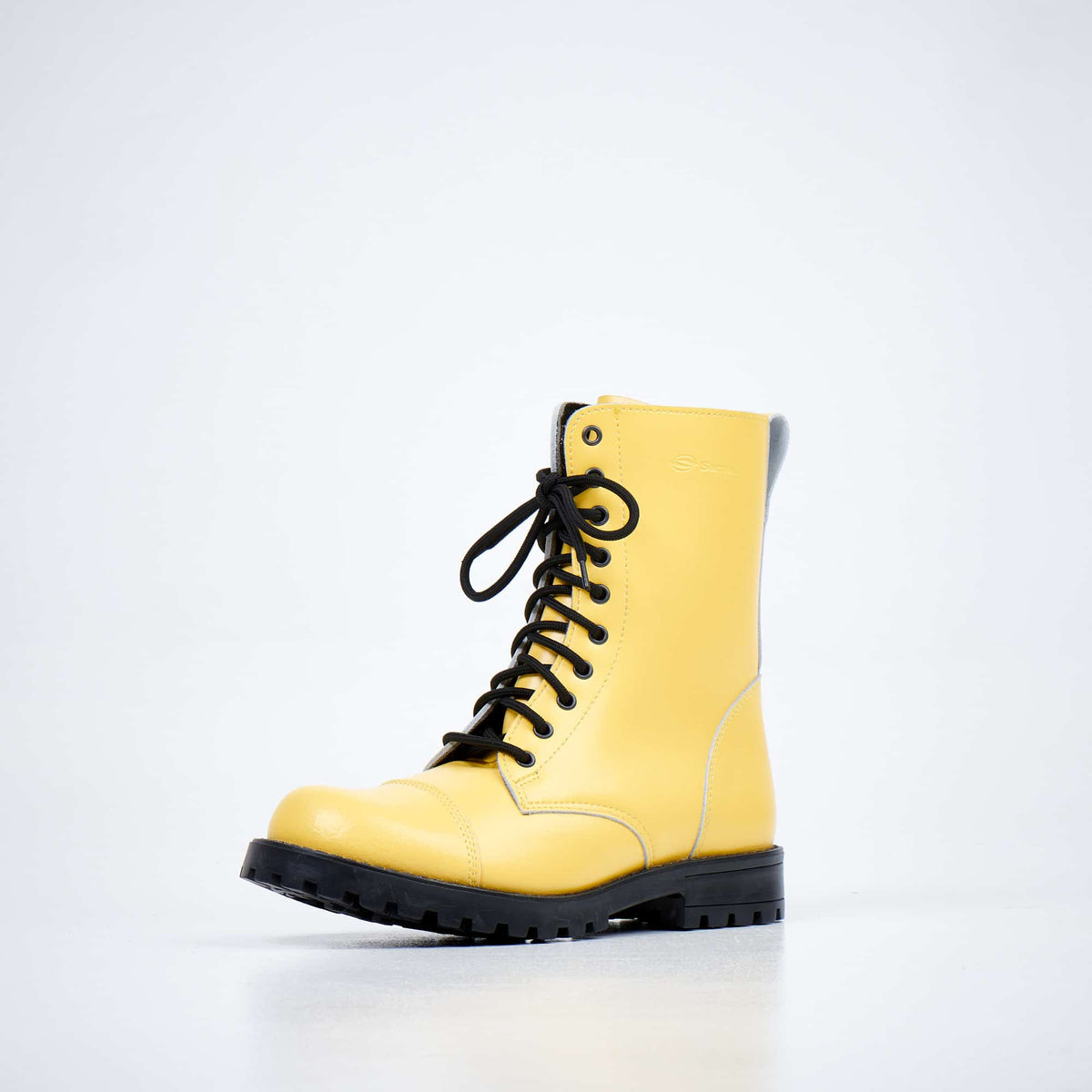 Samelin 511 Punk-Boots gelb, Leder – Seitenansicht