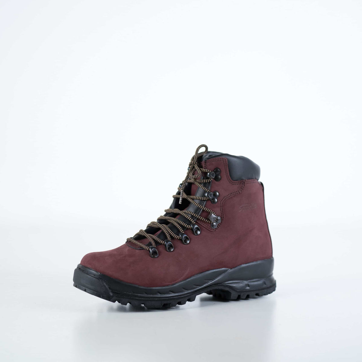 Samelin 5531 women's hiking boot burgundy, leather, waterproof – side view