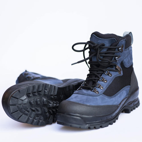 Men’s Waterproof Hiking Boots – Samelin 550 Nubuck Leather Vibram – Navy