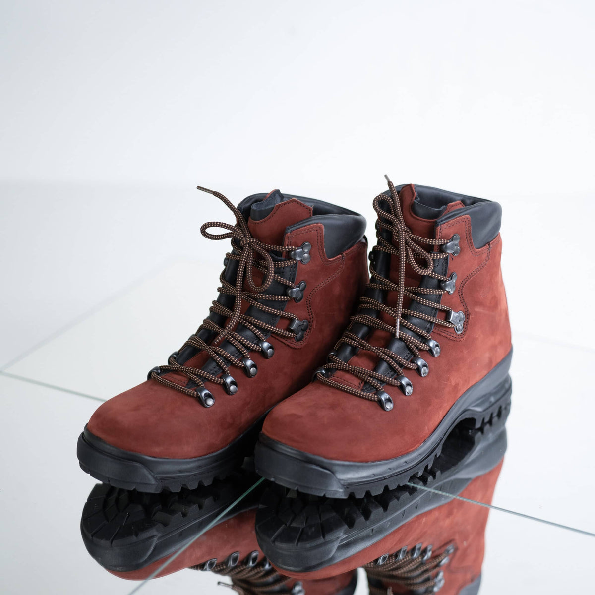Samelin 5531 women's hiking boot coral red, leather, waterproof – pair