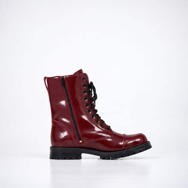 Water-repellent patent leather