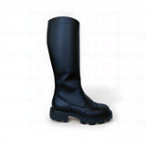 Samelin 572 hoher Damenstiefel schwarz – Seitenansicht