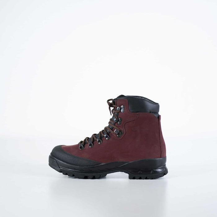 Wanderschuhe Herren Hoch Wasserdicht – Samelin 553P Leder-Bergschuhe – Bordeaux