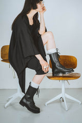 Samelin 516 high aviator boot black – worn