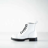 Samelin 517 aviator boot white – front three-quarter view