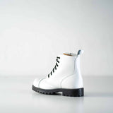 Samelin 517 aviator boot white – side view, different angle