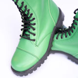 Samelin 511 Punk-Boots apfelgrün – Detailansicht
