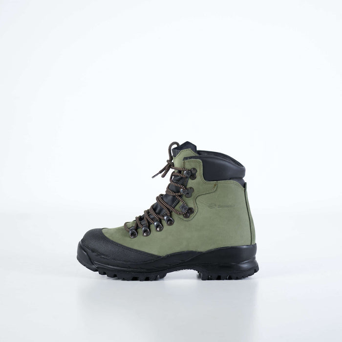 Wanderschuhe Herren Hoch Wasserdicht – Samelin 553P Leder-Bergschuhe – Tannengrün