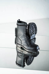 Samelin 516 high aviator boot black – underside with sole