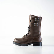 Samelin 791 Tarkovsky Combat Boots Dark Brown – Aviator Ankle Boots, Minimalist Leather, Unisex