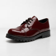 Chukka Boots Unisex Lakleer Bordeaux – Samelin Widgets Glanzend Leer – Casual