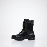 Samelin 590 legerkist zwart met rits, desert boot, Fury-zool – zijaanzicht