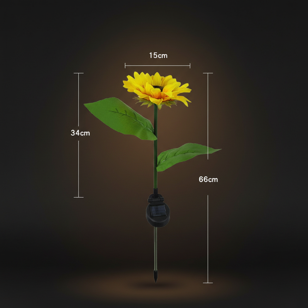 Solar Zonnebloemen Tuinverlichting – Waterdicht & Op Zonne-energie