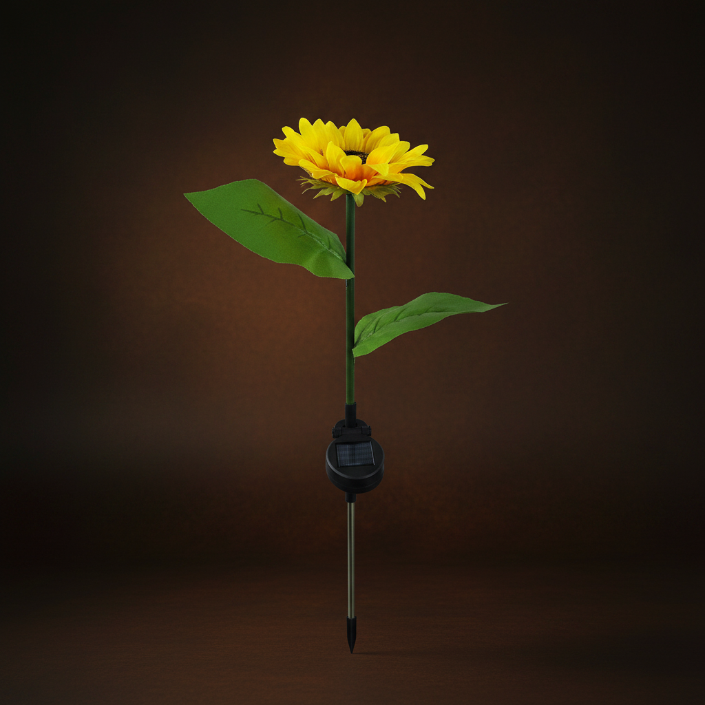 Solar-Sonnenblumen-Gartenleuchten – wasserdicht & solarbetrieben