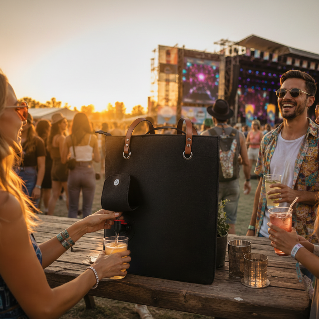 Portable Drink Serving Bag - Festival