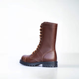 Samelin 516 hoge aviator boot bruin – schuin achteraanzicht