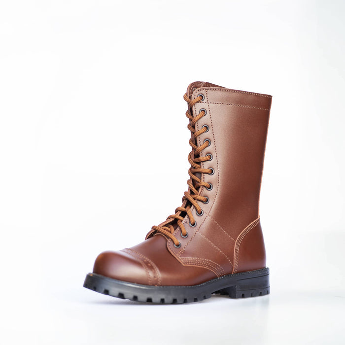 Combat Boots Heren Hoog Bruin – Samelin 516 High Aviator Legerkisten Leer – Militair
