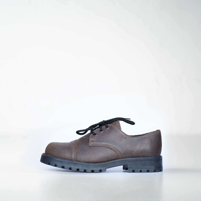 Chukka Boots Unisex Donkerbruin – Samelin Widgets Leren Veterschoenen – Casual