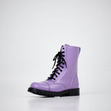 Samelin 511 punk boots paars, leer – zijaanzicht
